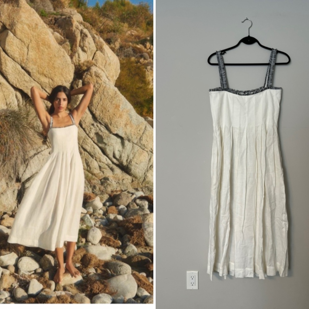 New Three Graces London 100% European Linen Dress UK size 10
